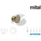 POMOLO 652 A0L MITAL OTTONE ORO LUCIDO TORNITO PER MOBILI
