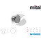 POMOLO 652 ANHST MITAL OTTONE NICHEL SATINATO PER MOBILI