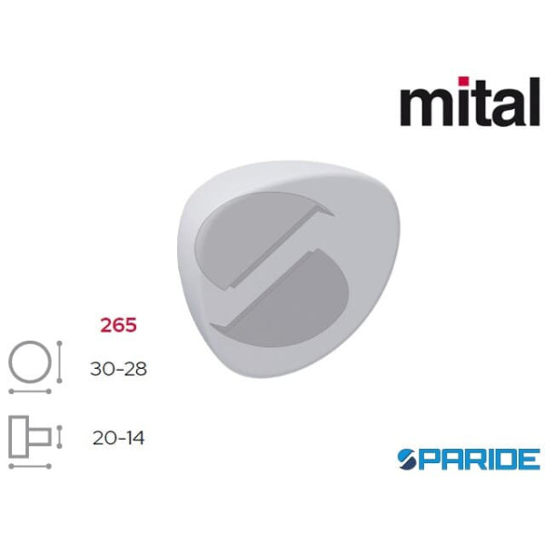 POMOLO D 30 MM 265BIOP MITAL BIANCO OPACO IN ZAMA