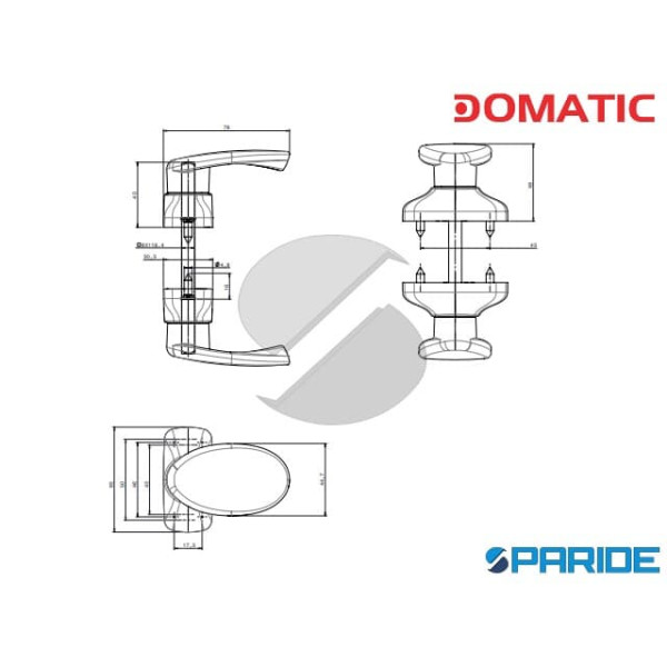 POMOLO DOPPIO GIOTTO C2061 NERO DOMATIC