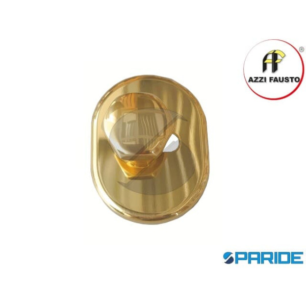 POMOLO E MOSTRINA PER LIMITATORE A SCORRIMENTO OTTONE LUCIDO P+M\PLSO AZZI FAUSTO