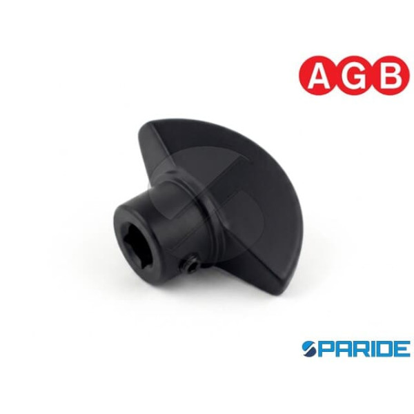 POMOLO PER CILINDRO CON CODOLO NERO OPACO C0064600...