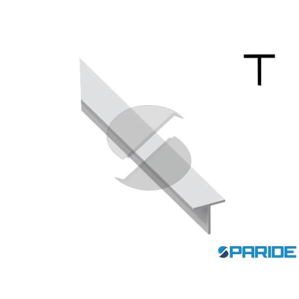 PROFILO A T IN ALLUMINIO 15X15X1,5 L 2 MT NATURALE