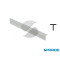 PROFILO A T IN ALLUMINIO 20X20X1,5 L 2 MT BIANCO