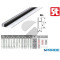 PROFILO ALLUMINIO GUAINA G-ALL-4 L 2500 MM PER SPAZZOLINO SIT