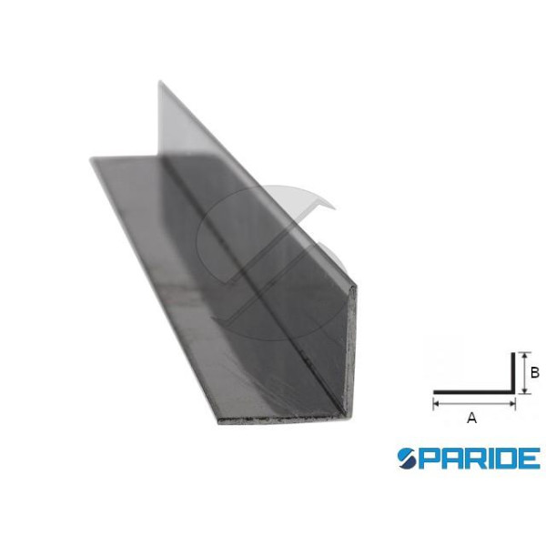 PROFILO ANGOLARE A L 40X20X4 L 2 MT FERRO NATURALE