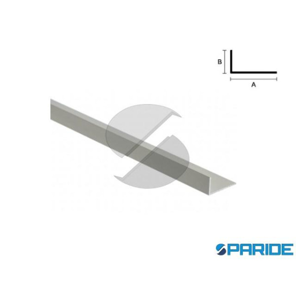 PROFILO ANGOLARE A L ALLUMINIO 20X10X1 L 2 MT ARGE...