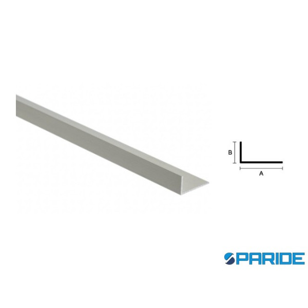 PROFILO ANGOLARE A L ALLUMINIO 20X15 L 2 MT ARGENT...