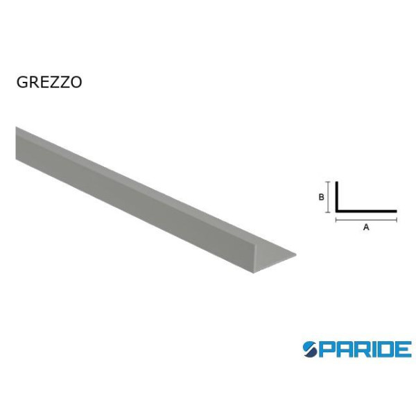 PROFILO ANGOLARE A L IN ALLUMINIO 80X20 L 2 MT GRE...