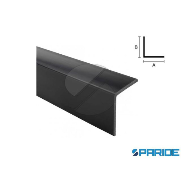 PROFILO ANGOLARE A L IN PVC 33X33 L 3 MT NERO