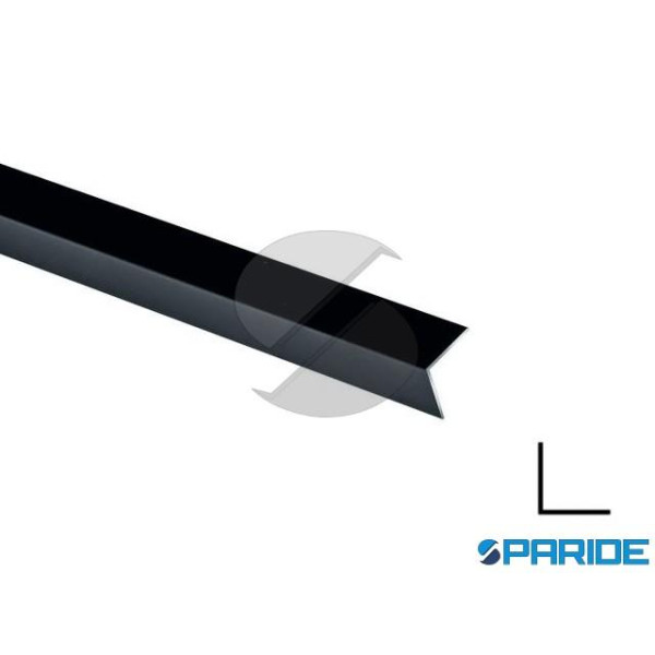 PROFILO ANGOLARE ALLUMINIO 25X25X2 L 2 MT NERO
