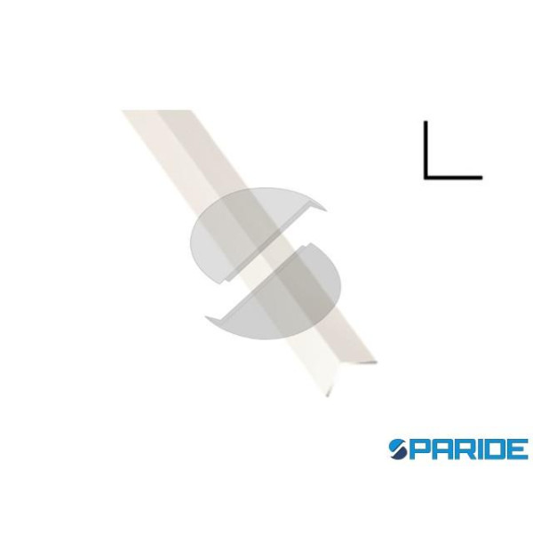 PROFILO ANGOLARE ALLUMINIO 60X60X2 L 2 MT BIANCO