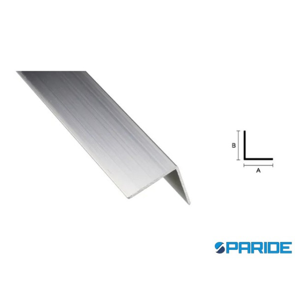 PROFILO ANGOLARE IN ALLUMINIO 30X30 L 2 MT BRILLAN...