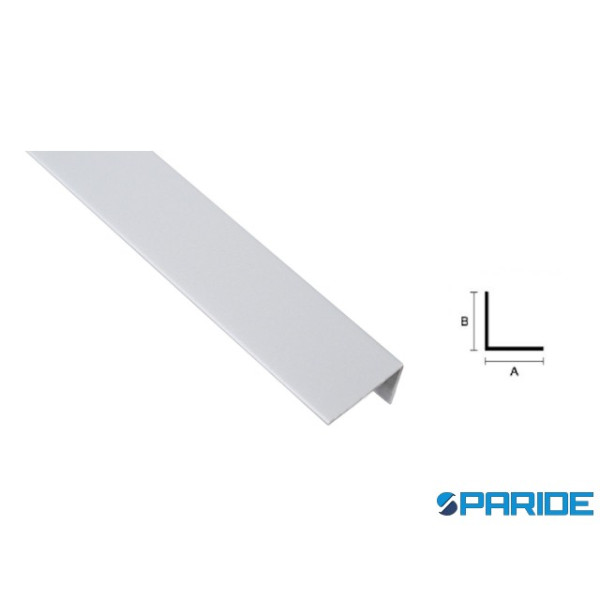 PROFILO ANGOLARE IN PLASTICA 30X30 L 3 MT GRIGIO