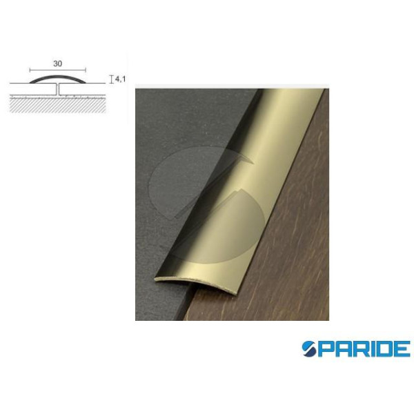 PROFILO IN ALLUMINIO 30\A 30X4,1 MM L 2,7 MT ANODI...