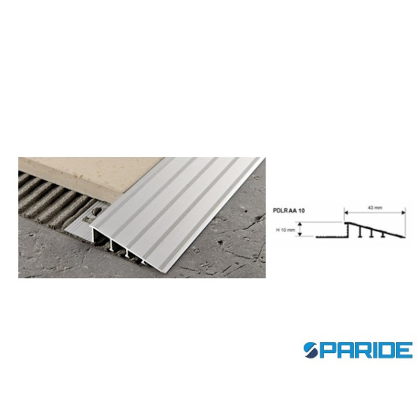 PROFILO IN ALLUMINIO L 270 CM ANODIZZATO ARGENTO