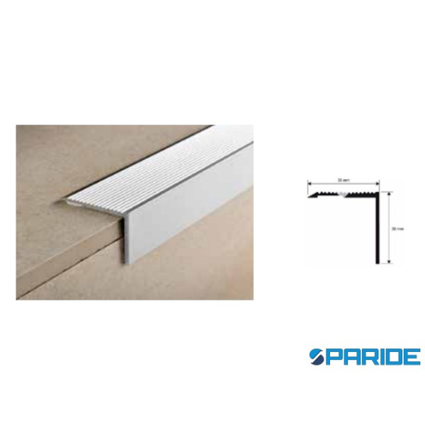 PROFILO PARAGRADINO 30X30 L 270 CM IN ALLUMINIO AN...