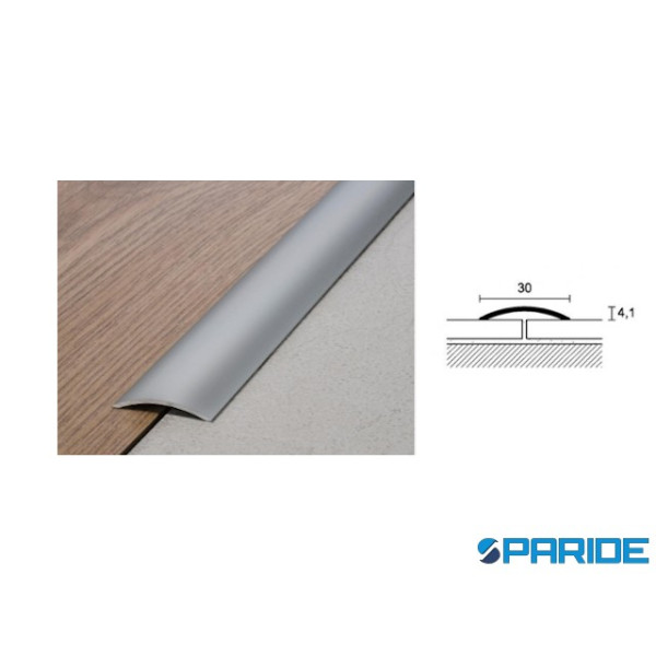 PROFILO PER PAVIMENTI ADESIVO 30 MM L 270 CM ALLUMINIO ANODIZZATO ARGENTO