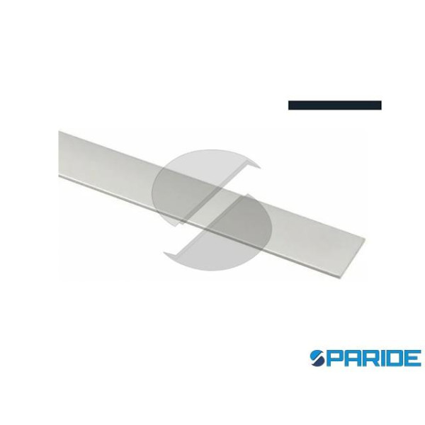 PROFILO PIATTO ALLUMINIO 25X2 L 2 MT ARGENTO LUCID...