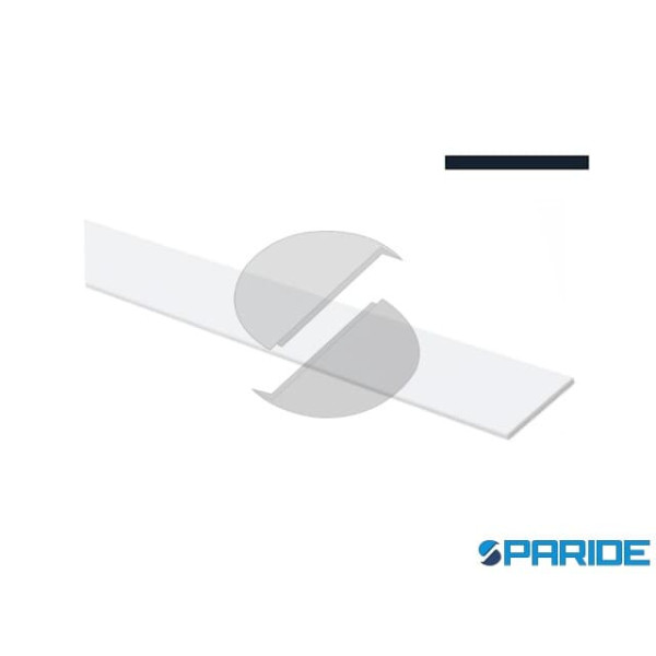 PROFILO PIATTO IN ALLUMINIO 35X3 L 1,98 MT BIANCO