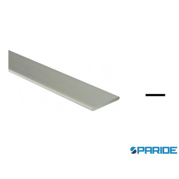 PROFILO PIATTO IN ALLUMINIO 80X2 L 2 MT ARGENTO