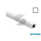 PROFILO QUADRO VUOTO ALLUMINIO 10X10X1 L 2 MT BIANCO