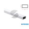 PROFILO RETTANGOLARE VUOTO ALLUMINIO 20X10X1 L 2 MT BIANCO