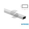 PROFILO RETTANGOLARE VUOTO ALLUMINIO 30X15X1 L 2 MT ARGENTO