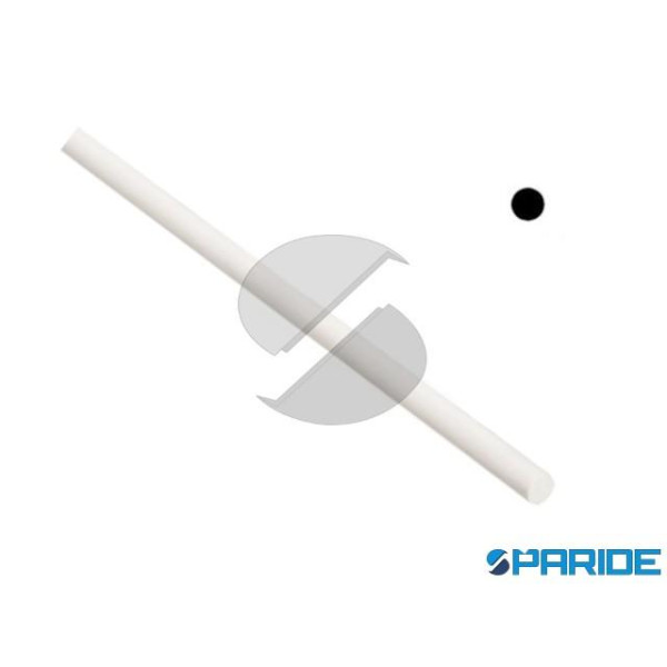 PROFILO TONDO PIENO IN ALLUMINIO BIANCO D 10 MM L ...