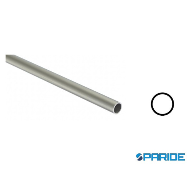 PROFILO TUBO ROTONDO VUOTO 6X1 IN ALLUMINIO L 2 MT...