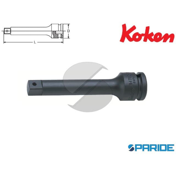 PROLUNGA 1\2 CON PERNO L 125 MM 14760-125P KOKEN I...