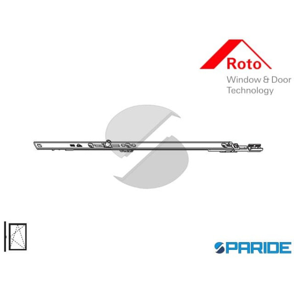 PROLUNGA CREMONESE 400 MM 260193 ROTO NT CON 1 NOTTOLINO E