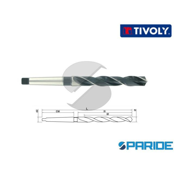 PUNTA HSS D 15,00 MM 0200 TIVOLY CONO MORSE