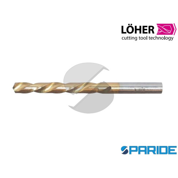 PUNTA PER ACCIAIO D 4 MM L 75 MM HSSE-TIN LOHER DI...