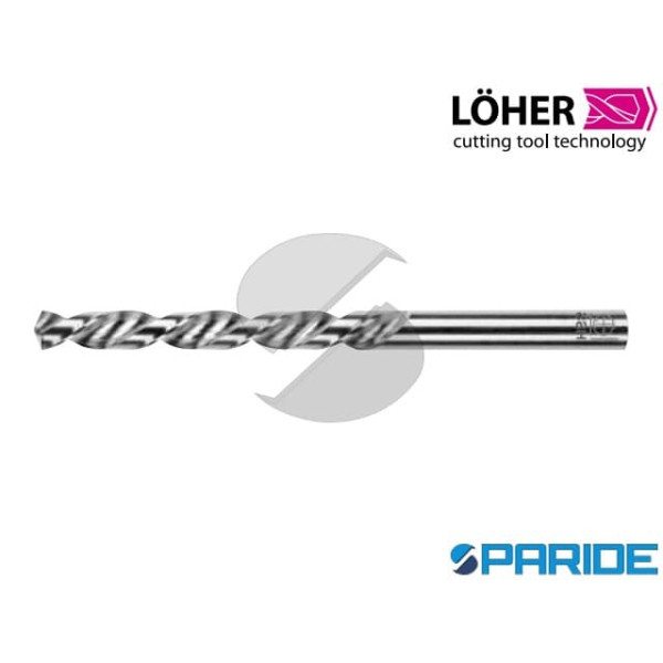 PUNTA PER ALLUMINIO D 5 MM L 86 MM HSS LOHER DIN 3...