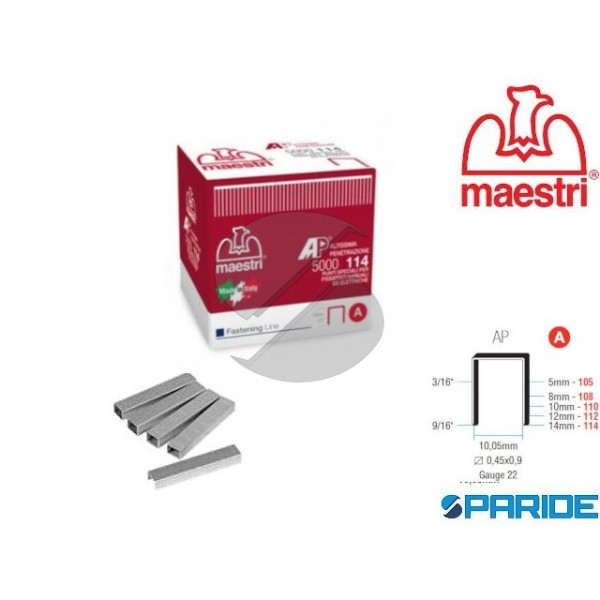 PUNTI METALLICI RO-MA SERIE AP 112 5000 PZ PER FIS...