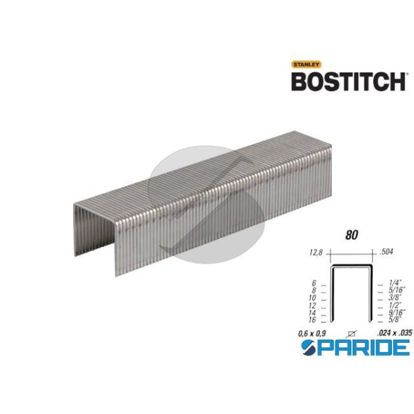 PUNTI SERIE 80 8 MM GALV 1800801Z BOSTICH 10000 PZ...