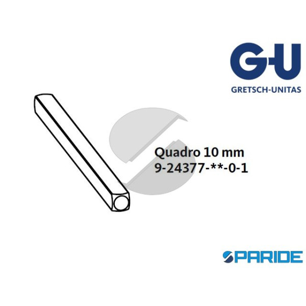 QUADRO MANIGLIA 10 MM L 145 MM GU ALZANTI SCORREVO...