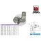 RACCORDO A L FILETTATO MASCHIO 1\8 40\CM AH032911 PER TUBO NYLON