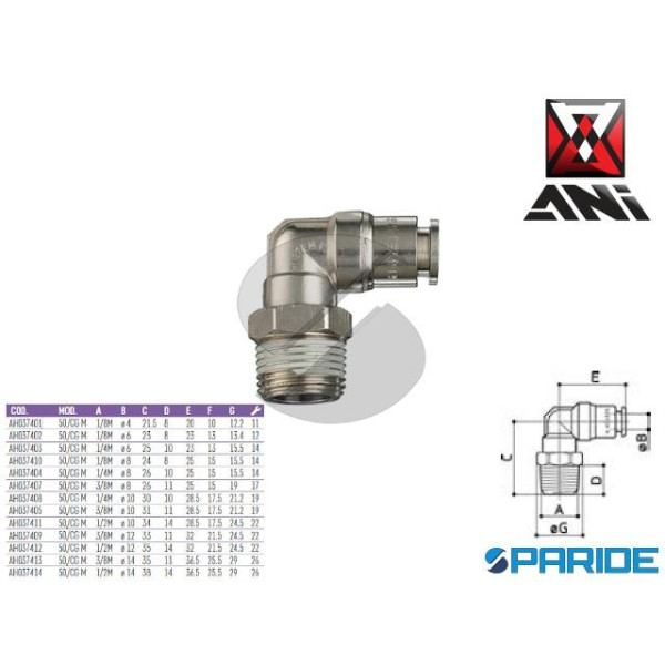 RACCORDO A L GIREVOLE 1\2 MASCHIO D 10 MM 50\CG AH...