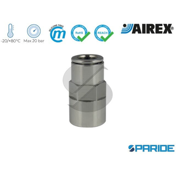 RACCORDO DIRITTO FEMMINA 1\4X10 MM 346 AIREX