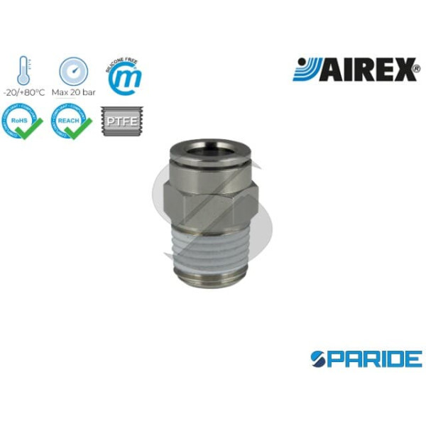 RACCORDO DIRITTO MASCHIO 3\8X14 MM 351 AIREX