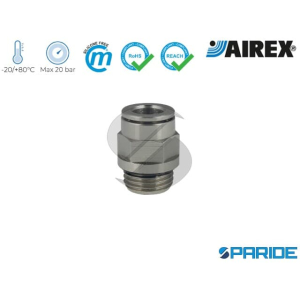 RACCORDO DIRITTO MASCHIO 3\8X14 MM CON OR 351Z AIR...