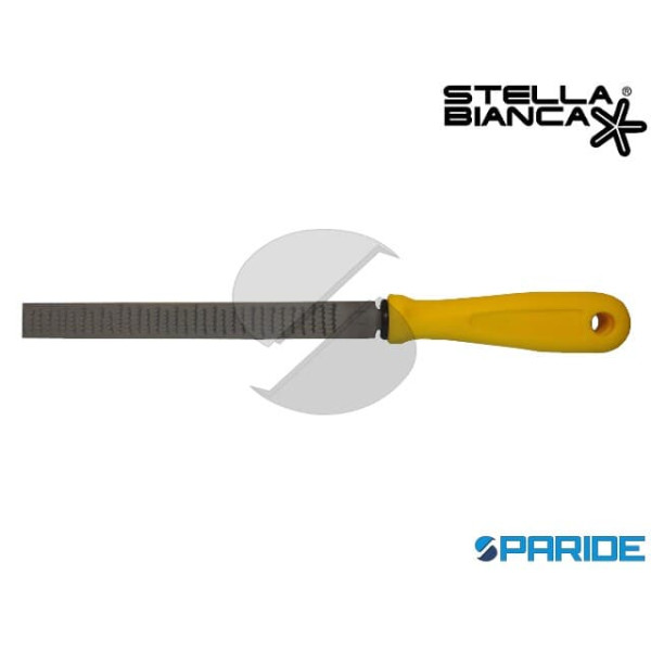 RASPA PIATTA 6 L 150 MM 010 STELLA BIANCA CON MANI...