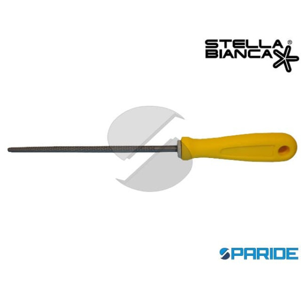 RASPA TONDA 6 L 150 MM 010 STELLA BIANCA CON MANIC...