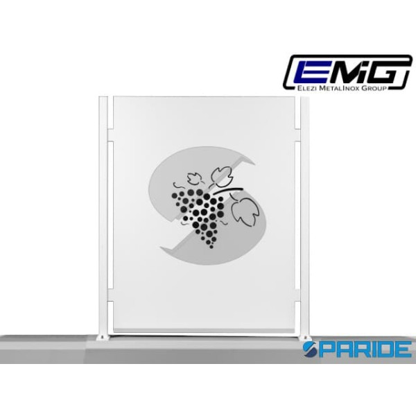 RECINZIONE MODULARE VIGNETA IN LAMIERA A PANNLI FORATI DECORATI