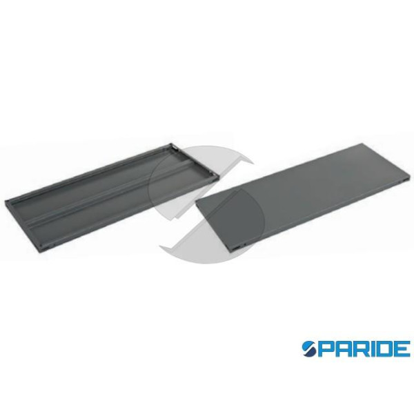 RIPIANO PER SCAFFALI 100X40 CM 1 RINFORZO GRIGIO