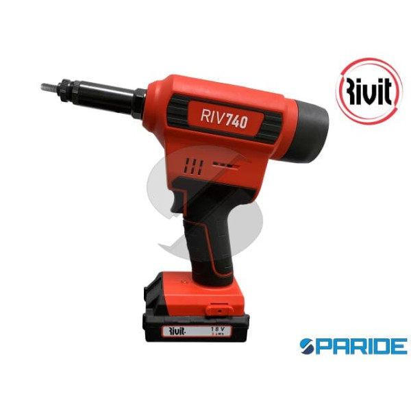 RIVETTATRICE RIV740 PER INSERTI A BATTERIA LITIO 1...