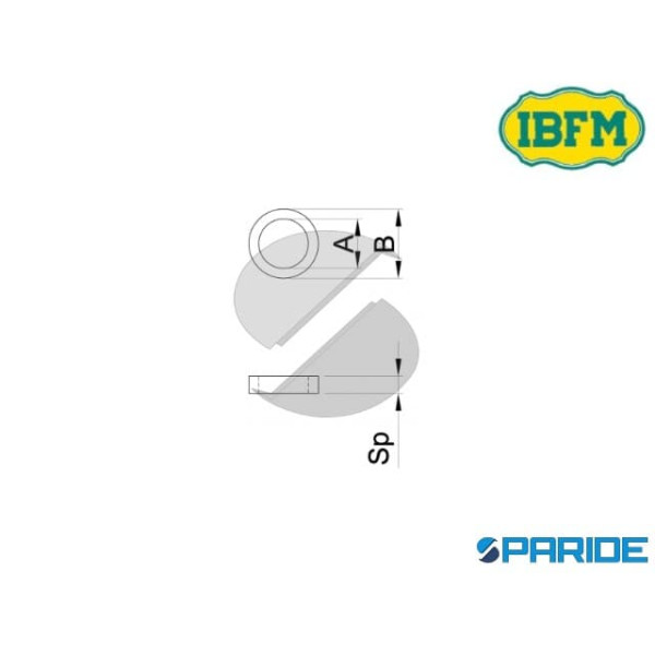 RONDELLA PER CERNIERE OTTONE 10 MM IBFM