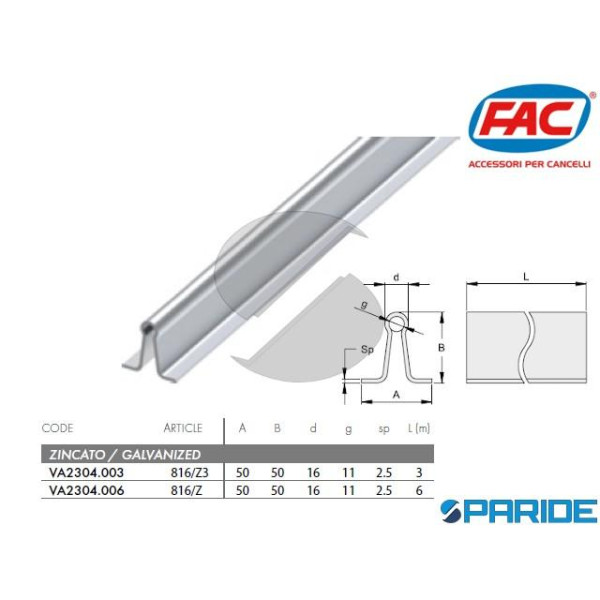 ROTAIA 6 MT A CEMENTARE GOLA D 16 MM 816\Z F AC